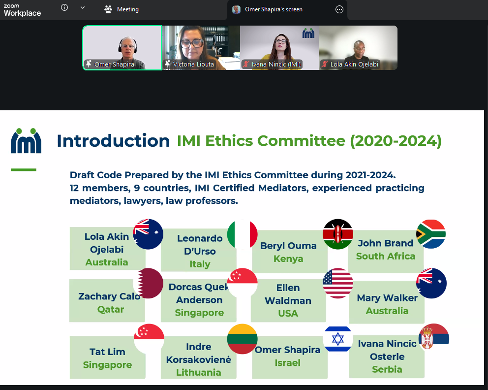 IMI & CIArb Greece Chapter: Second Round of Public Consultation on the Code of Professional Conduct for Mediators